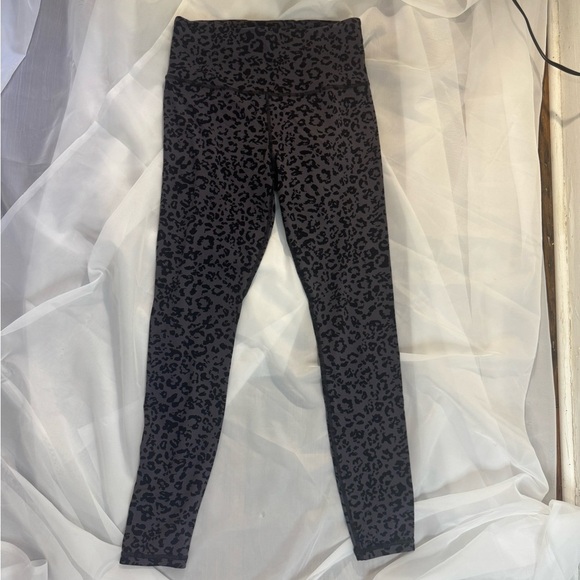Athleta Black and Gray Animal Print Leggings - Picture 2 of 5
